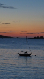 sunrise sailboat